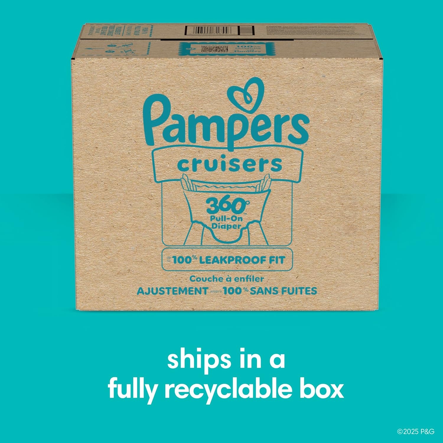 image:imagePampers Diapers Cruisers 360 Size 3 168 Count Babyproof up to 100 Leakproof PullOn Diaper Packaging May VarySize 4