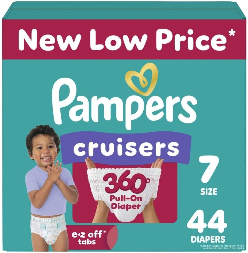 image:imagePampers Diapers Cruisers 360 Size 3 168 Count Babyproof up to 100 Leakproof PullOn Diaper Packaging May VarySize 7