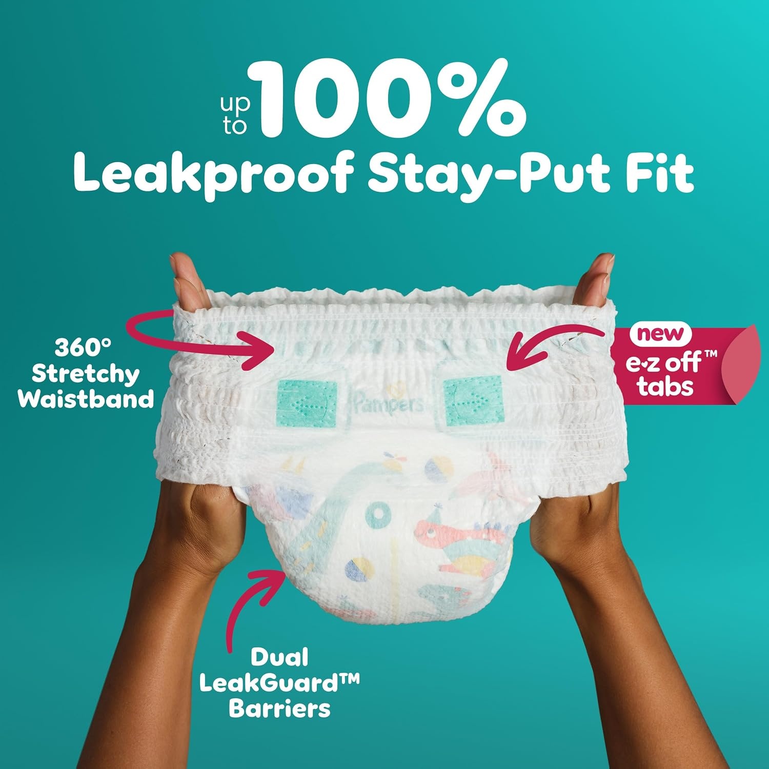 image:imagePampers Diapers Cruisers 360 Size 3 168 Count Babyproof up to 100 Leakproof PullOn Diaper Packaging May VarySize 7