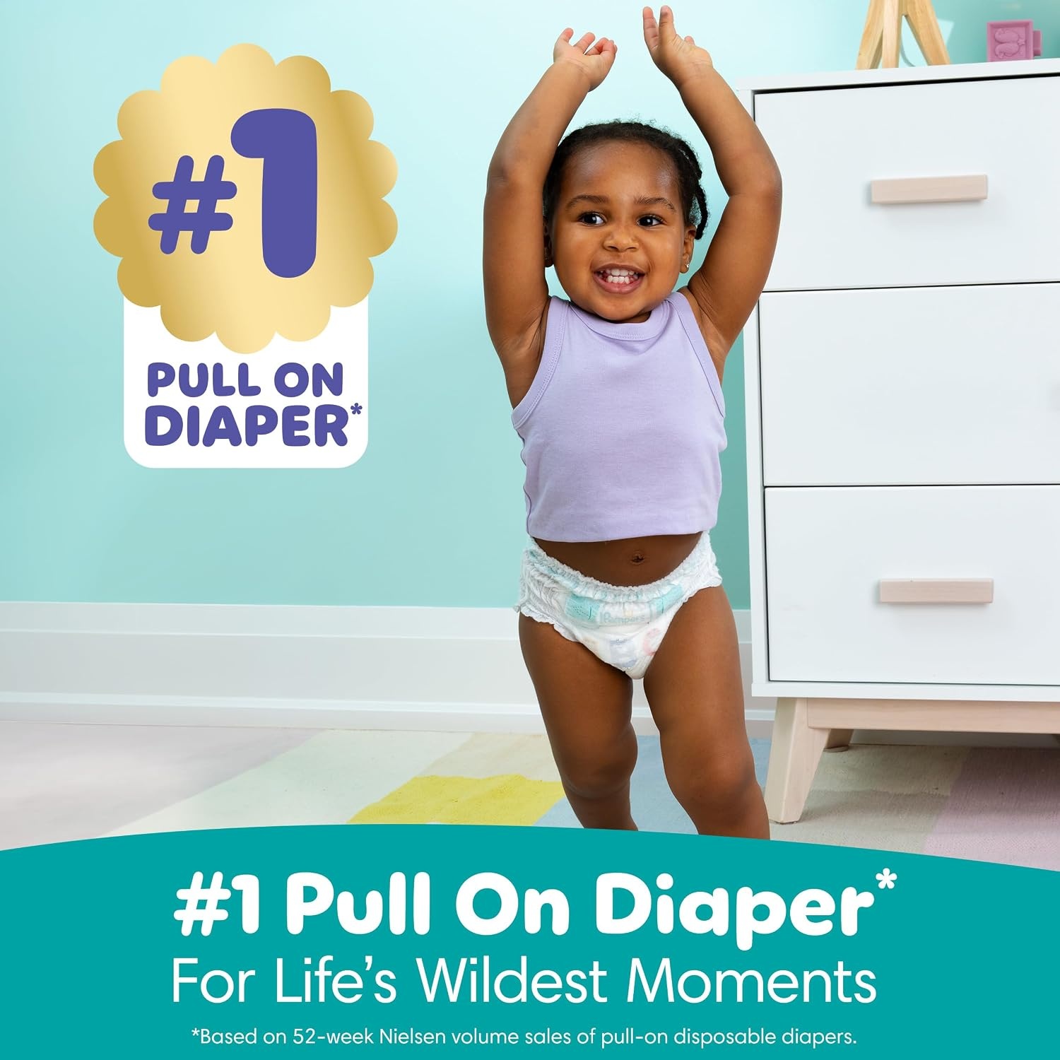 image:imagePampers Diapers Cruisers 360 Size 3 168 Count Babyproof up to 100 Leakproof PullOn Diaper Packaging May VarySize 7