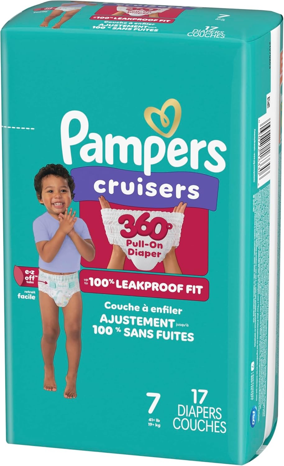 image:imagePampers Diapers Cruisers 360 Size 3 168 Count Babyproof up to 100 Leakproof PullOn Diaper Packaging May VarySize 7
