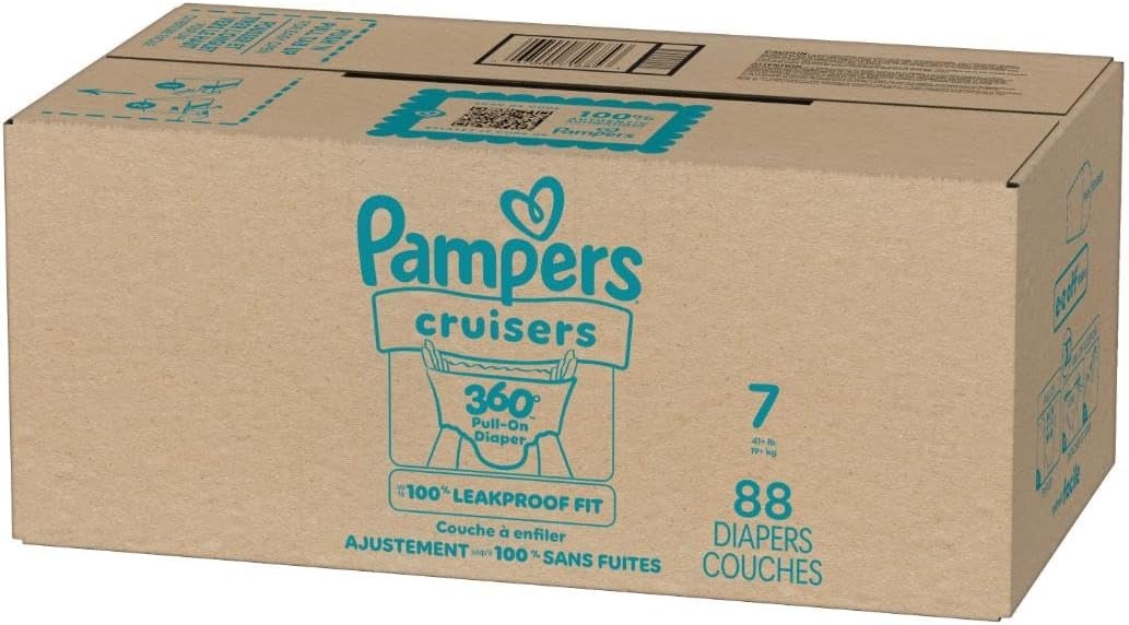 image:imagePampers Diapers Cruisers 360 Size 3 168 Count Babyproof up to 100 Leakproof PullOn Diaper Packaging May VarySize 7