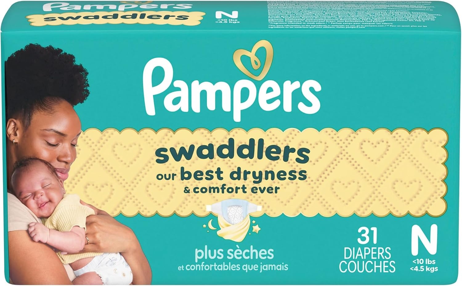 image:imagePampers Swaddlers Diapers Size 6 2344 lbs 108 Count Absorbent Keeps Baby Dry and Comfortable Skin Safe Disposable Baby Diaper Packaging May VaryNewborn