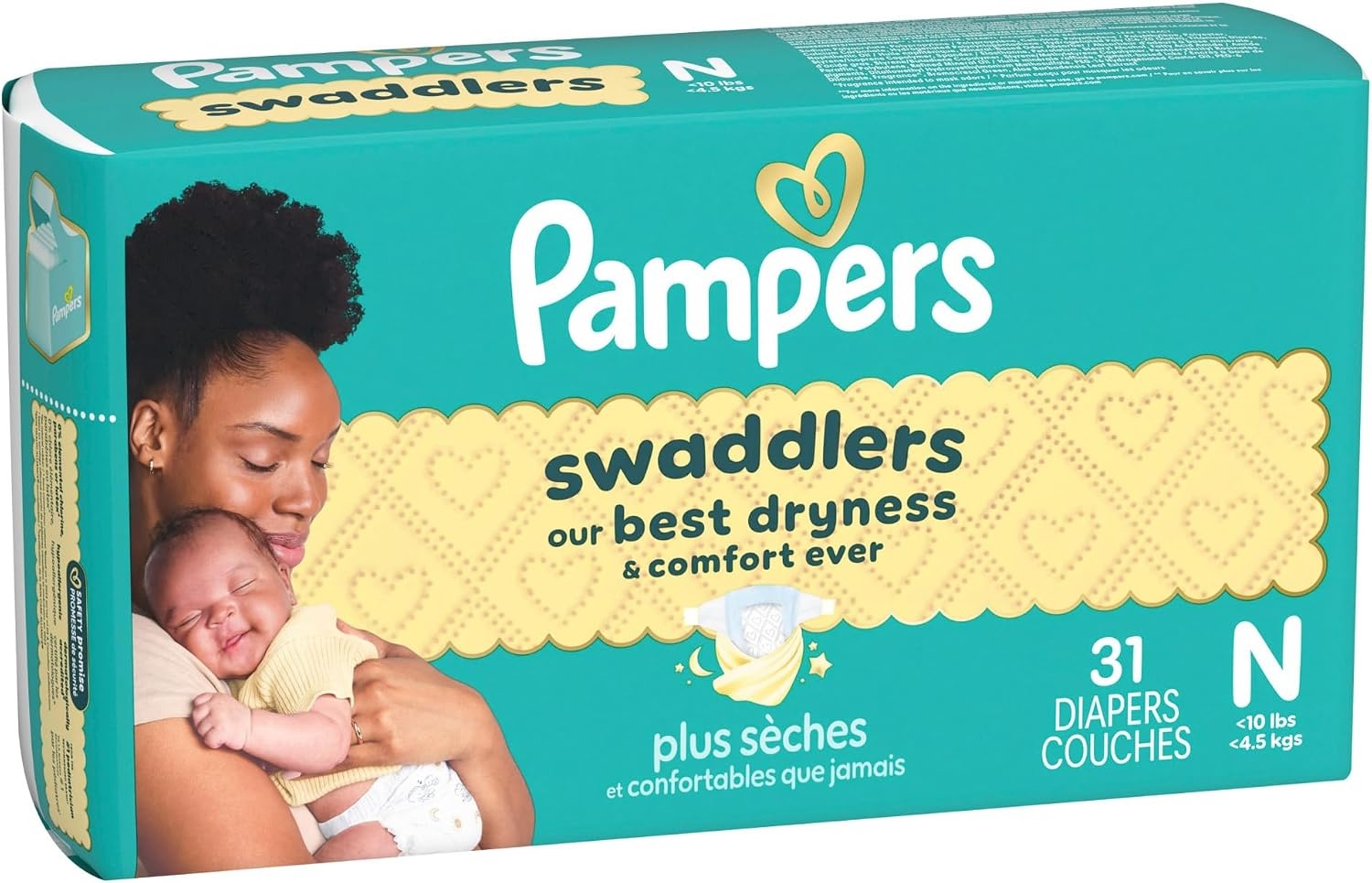 image:imagePampers Swaddlers Diapers Size 6 2344 lbs 108 Count Absorbent Keeps Baby Dry and Comfortable Skin Safe Disposable Baby Diaper Packaging May VaryNewborn