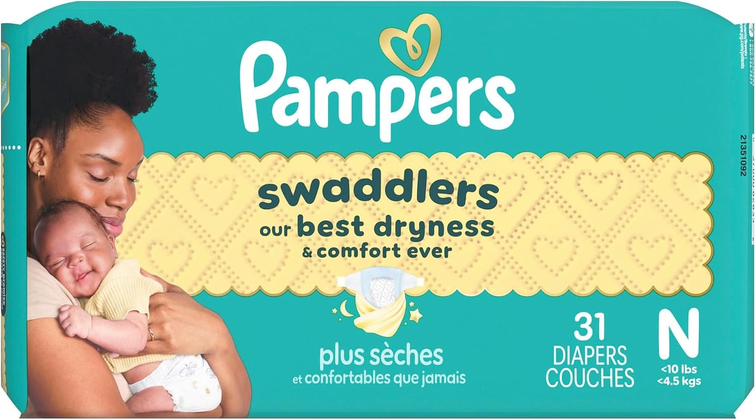 image:imagePampers Swaddlers Diapers Size 6 2344 lbs 108 Count Absorbent Keeps Baby Dry and Comfortable Skin Safe Disposable Baby Diaper Packaging May VaryNewborn