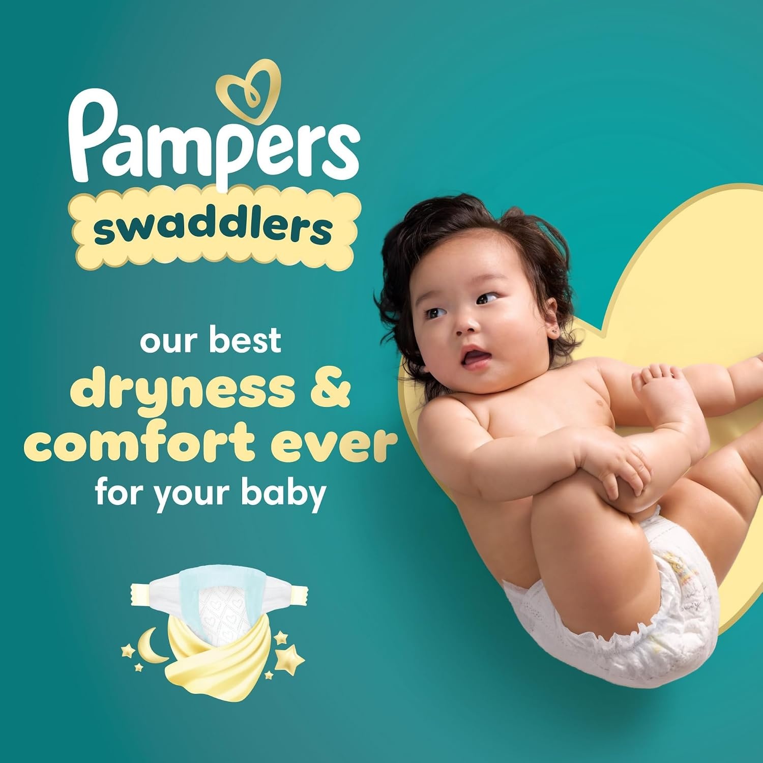 image:imagePampers Swaddlers Diapers Size 6 2344 lbs 108 Count Absorbent Keeps Baby Dry and Comfortable Skin Safe Disposable Baby Diaper Packaging May VaryNewborn