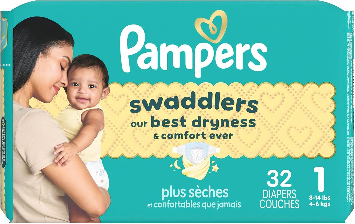image:imagePampers Swaddlers Diapers Size 6 2344 lbs 108 Count Absorbent Keeps Baby Dry and Comfortable Skin Safe Disposable Baby Diaper Packaging May VarySize 1