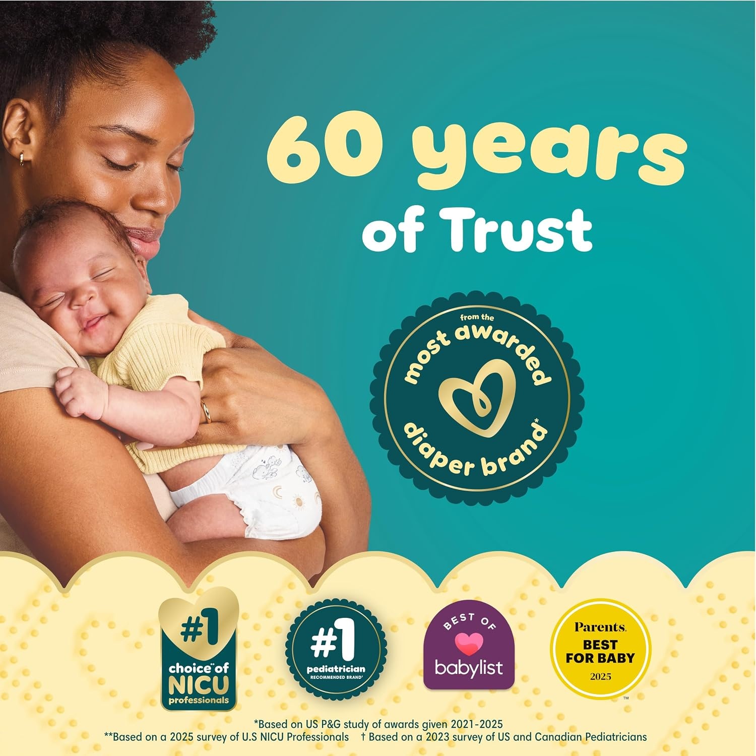 image:imagePampers Swaddlers Diapers Size 6 2344 lbs 108 Count Absorbent Keeps Baby Dry and Comfortable Skin Safe Disposable Baby Diaper Packaging May VarySize 1