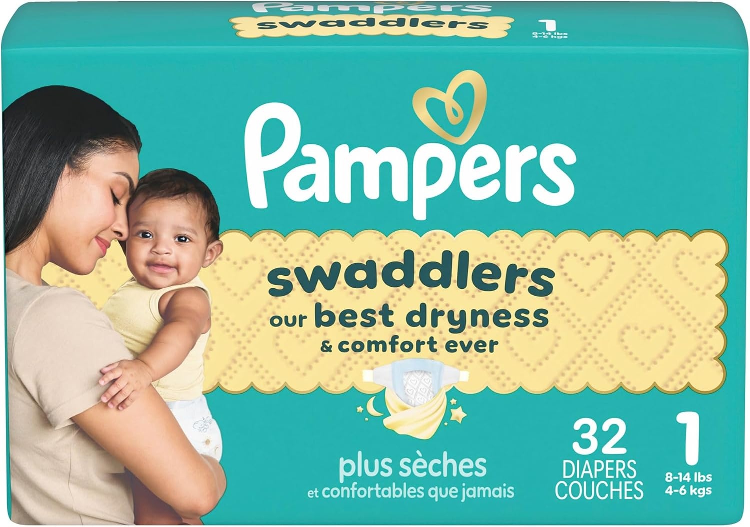 image:imagePampers Swaddlers Diapers Size 6 2344 lbs 108 Count Absorbent Keeps Baby Dry and Comfortable Skin Safe Disposable Baby Diaper Packaging May VarySize 1