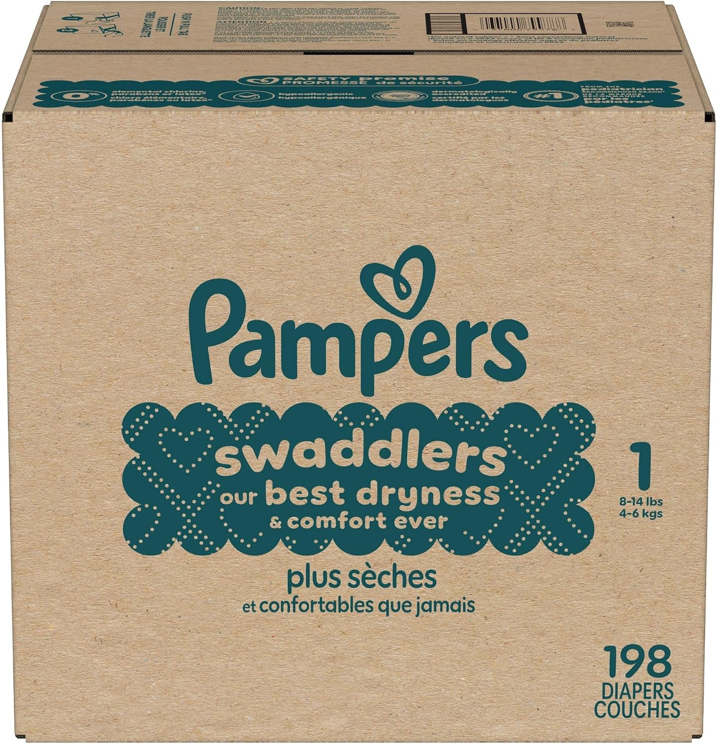 image:imagePampers Swaddlers Diapers Size 6 2344 lbs 108 Count Absorbent Keeps Baby Dry and Comfortable Skin Safe Disposable Baby Diaper Packaging May VarySize 1