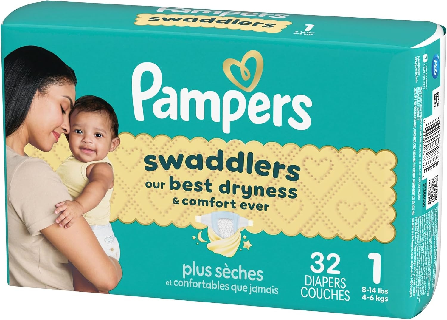image:imagePampers Swaddlers Diapers Size 6 2344 lbs 108 Count Absorbent Keeps Baby Dry and Comfortable Skin Safe Disposable Baby Diaper Packaging May VarySize 1