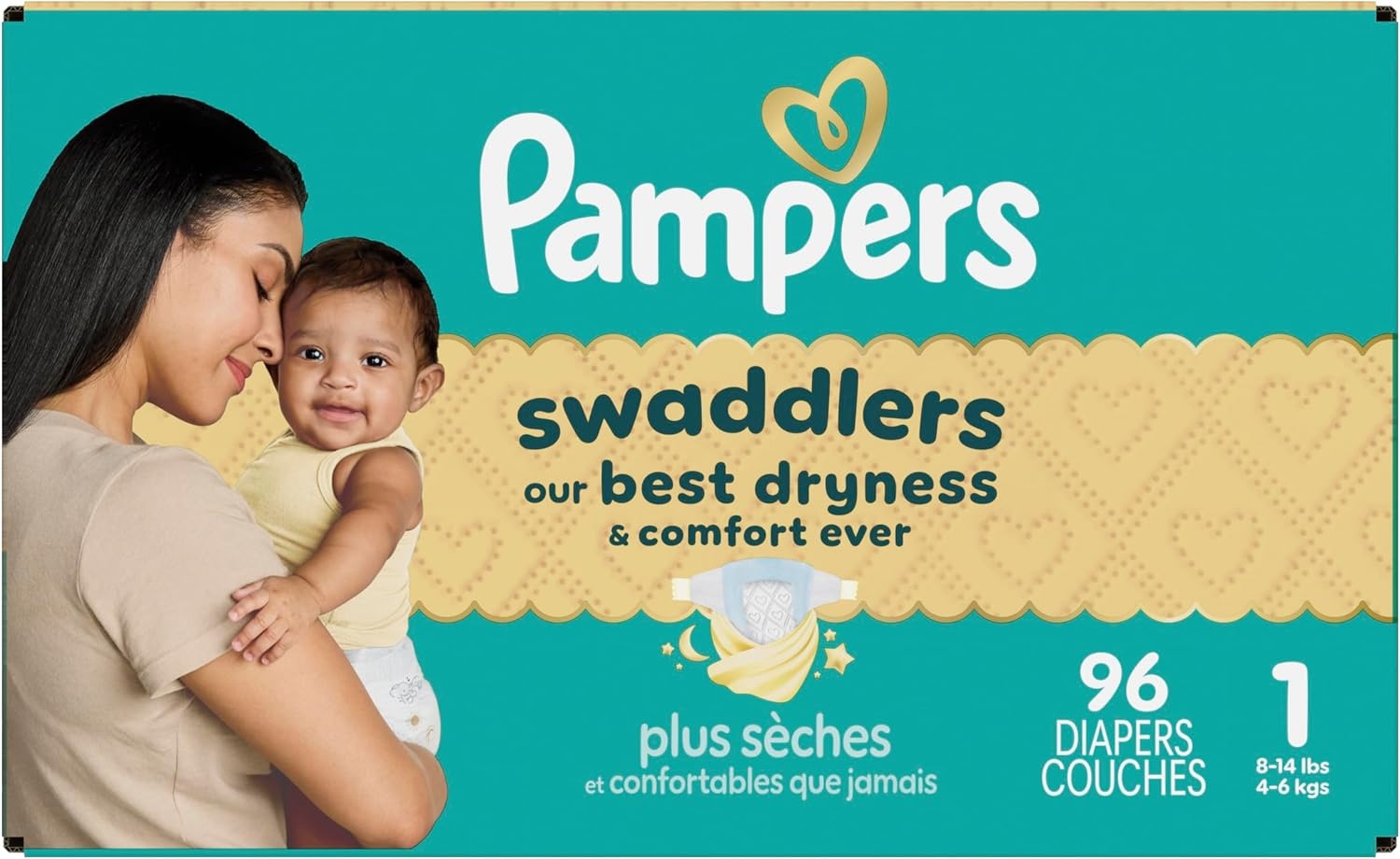 image:imagePampers Swaddlers Diapers Size 6 2344 lbs 108 Count Absorbent Keeps Baby Dry and Comfortable Skin Safe Disposable Baby Diaper Packaging May VarySize 1