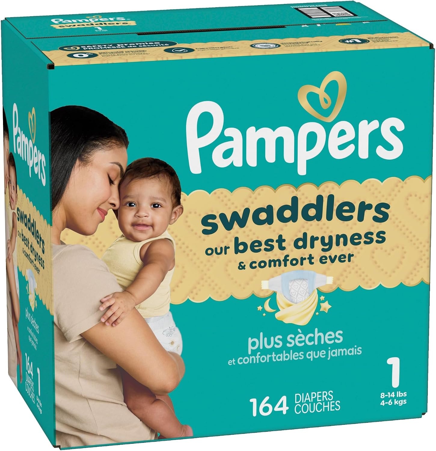 image:imagePampers Swaddlers Diapers Size 6 2344 lbs 108 Count Absorbent Keeps Baby Dry and Comfortable Skin Safe Disposable Baby Diaper Packaging May VarySize 1