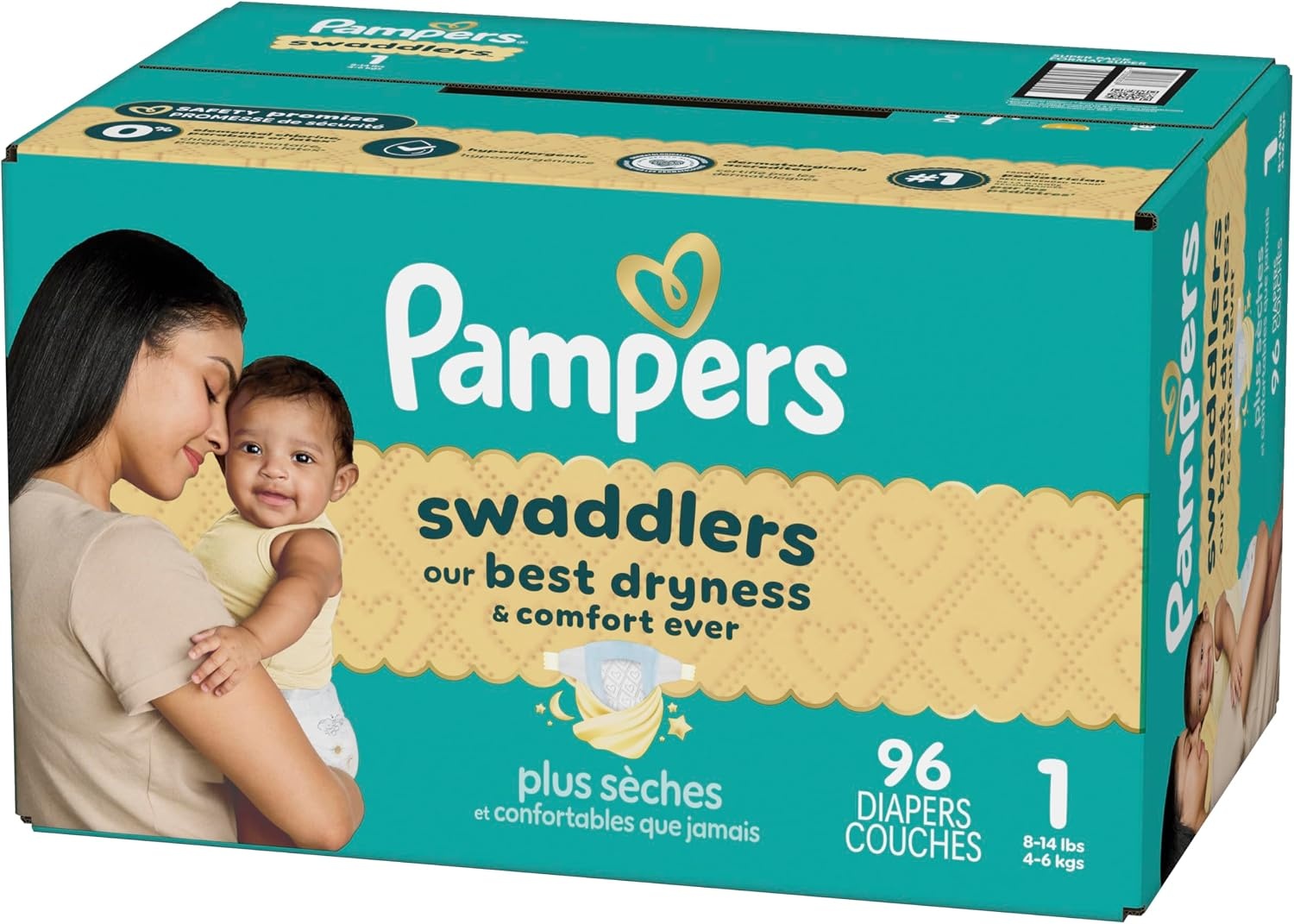 image:imagePampers Swaddlers Diapers Size 6 2344 lbs 108 Count Absorbent Keeps Baby Dry and Comfortable Skin Safe Disposable Baby Diaper Packaging May VarySize 1