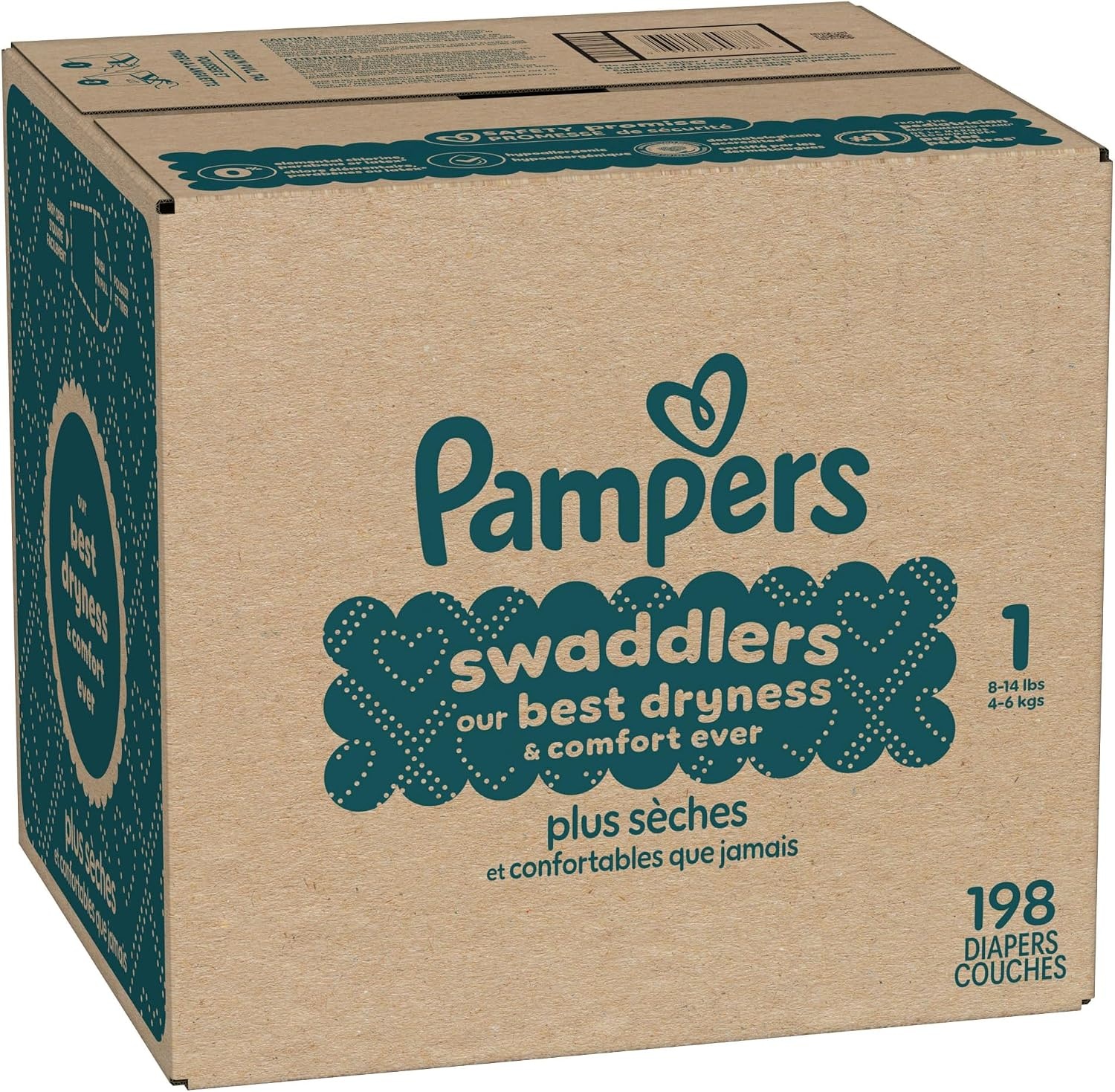 image:imagePampers Swaddlers Diapers Size 6 2344 lbs 108 Count Absorbent Keeps Baby Dry and Comfortable Skin Safe Disposable Baby Diaper Packaging May VarySize 1