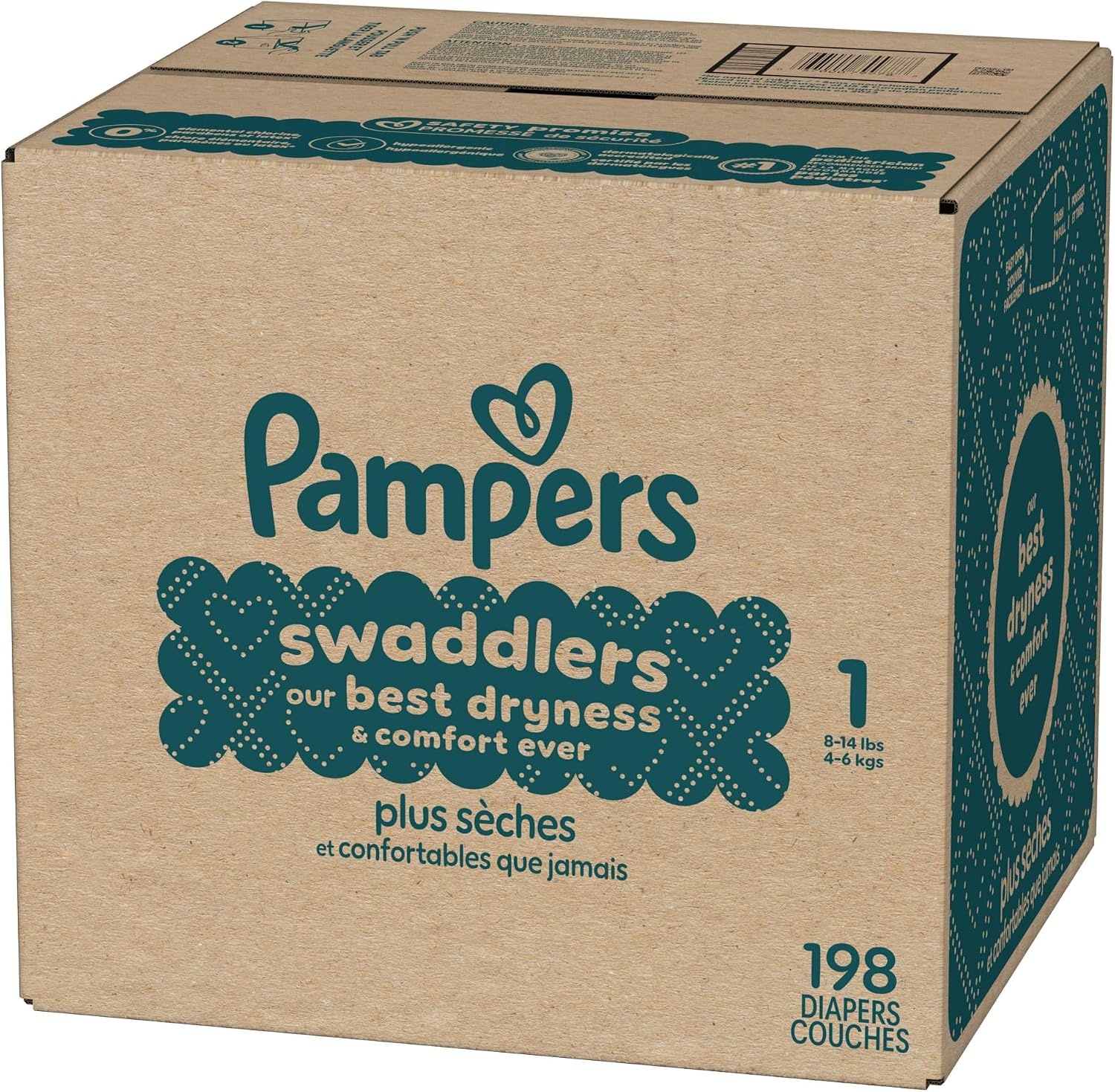 image:imagePampers Swaddlers Diapers Size 6 2344 lbs 108 Count Absorbent Keeps Baby Dry and Comfortable Skin Safe Disposable Baby Diaper Packaging May VarySize 1
