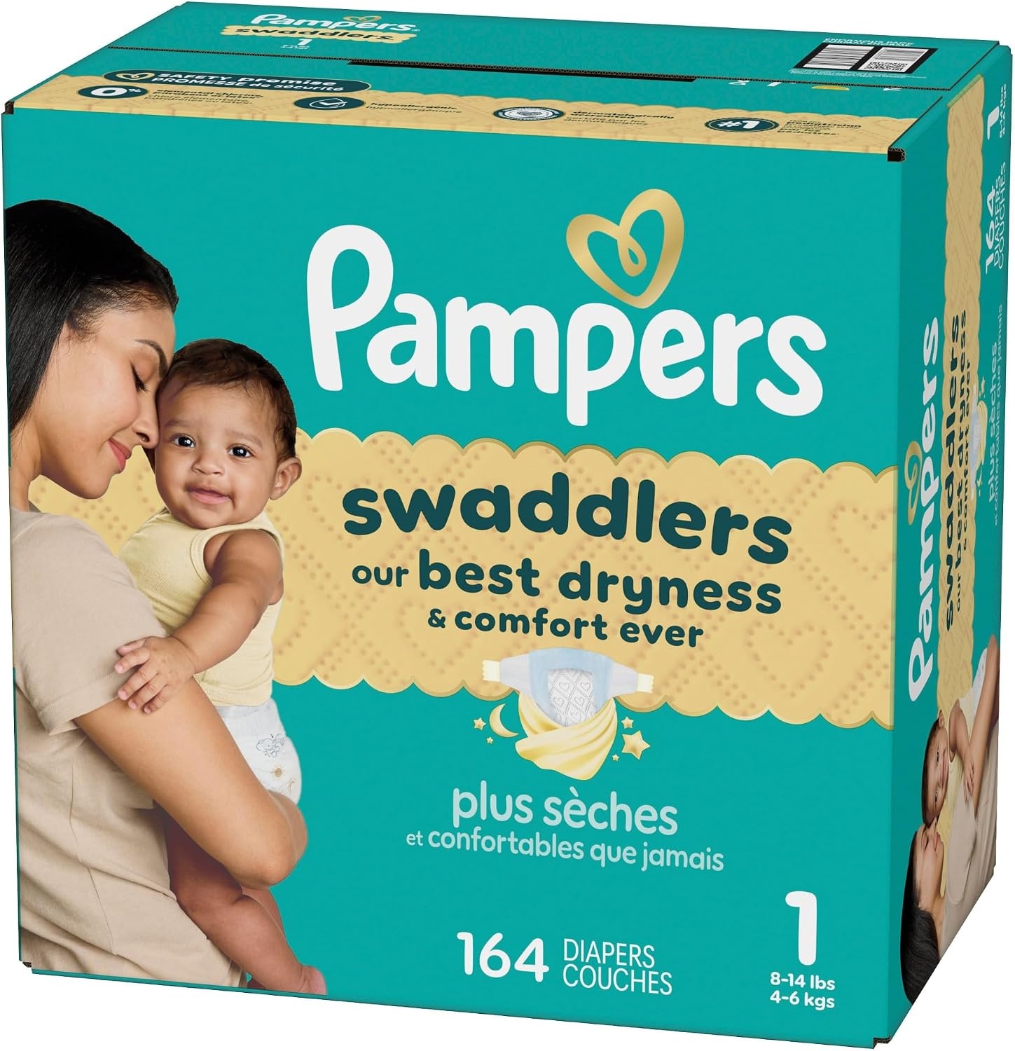 image:imagePampers Swaddlers Diapers Size 6 2344 lbs 108 Count Absorbent Keeps Baby Dry and Comfortable Skin Safe Disposable Baby Diaper Packaging May VarySize 1