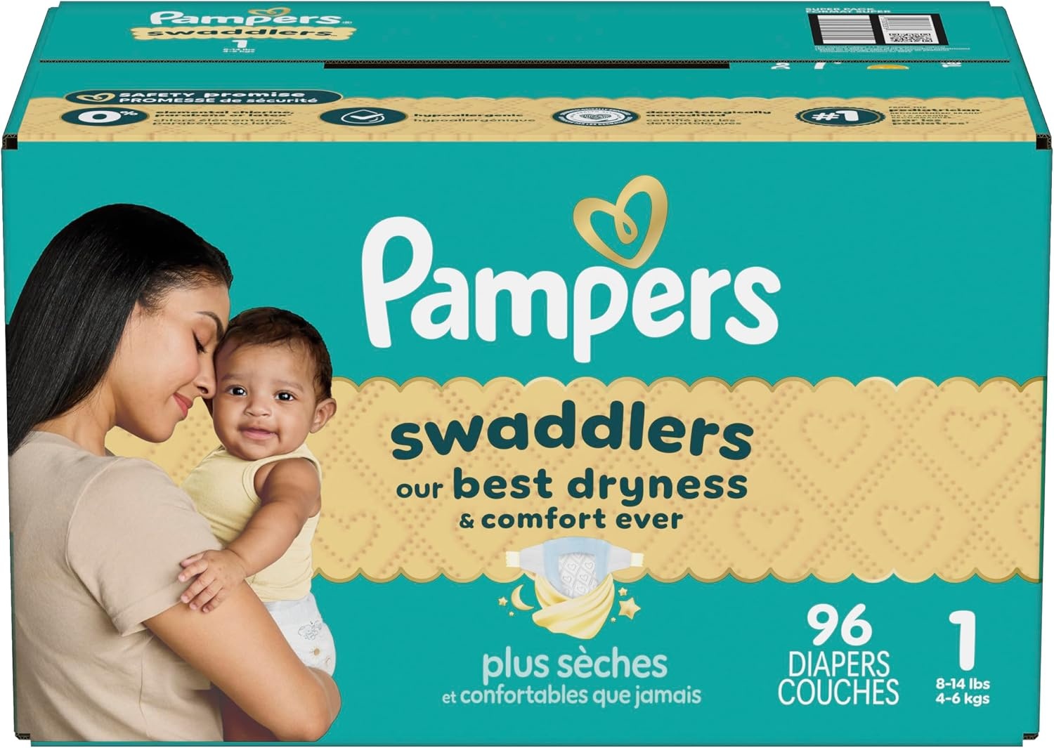 image:imagePampers Swaddlers Diapers Size 6 2344 lbs 108 Count Absorbent Keeps Baby Dry and Comfortable Skin Safe Disposable Baby Diaper Packaging May VarySize 1