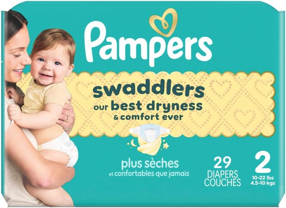 image:imagePampers Swaddlers Diapers Size 6 2344 lbs 108 Count Absorbent Keeps Baby Dry and Comfortable Skin Safe Disposable Baby Diaper Packaging May VarySize 2