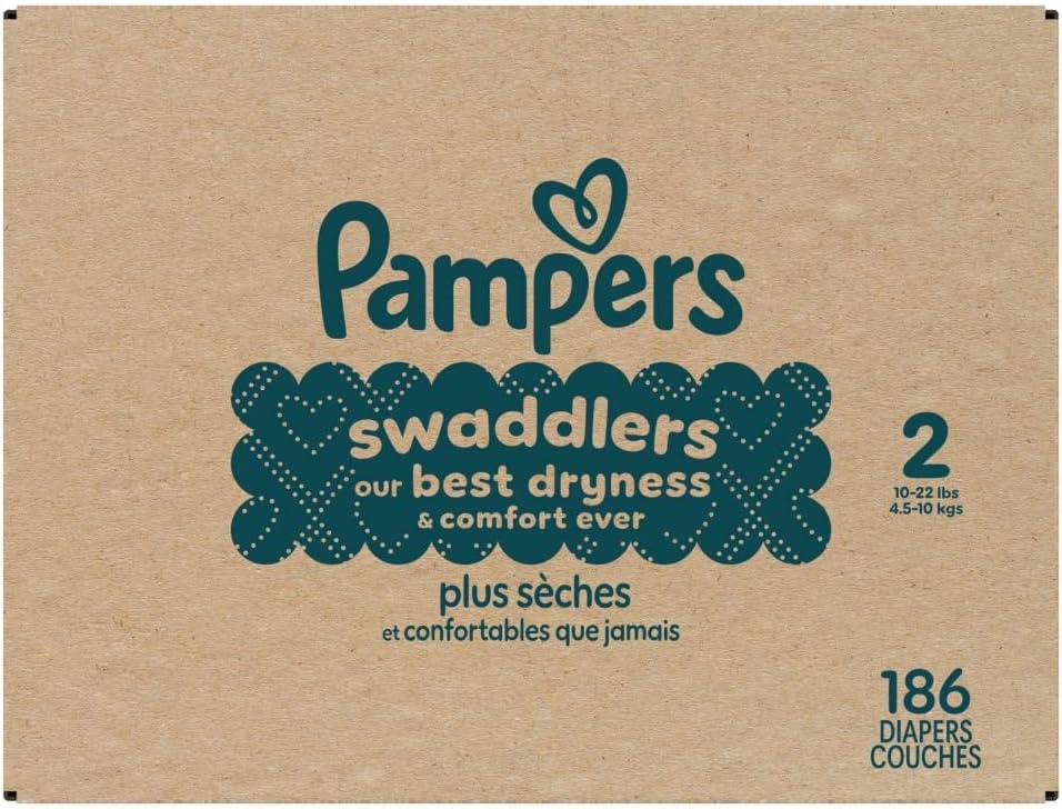 image:imagePampers Swaddlers Diapers Size 6 2344 lbs 108 Count Absorbent Keeps Baby Dry and Comfortable Skin Safe Disposable Baby Diaper Packaging May VarySize 2