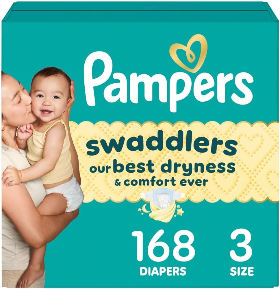 image:imagePampers Swaddlers Diapers Size 6 2344 lbs 108 Count Absorbent Keeps Baby Dry and Comfortable Skin Safe Disposable Baby Diaper Packaging May VarySize 3