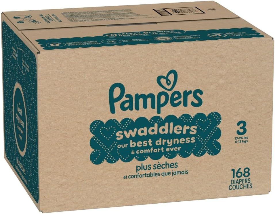 image:imagePampers Swaddlers Diapers Size 6 2344 lbs 108 Count Absorbent Keeps Baby Dry and Comfortable Skin Safe Disposable Baby Diaper Packaging May VarySize 3