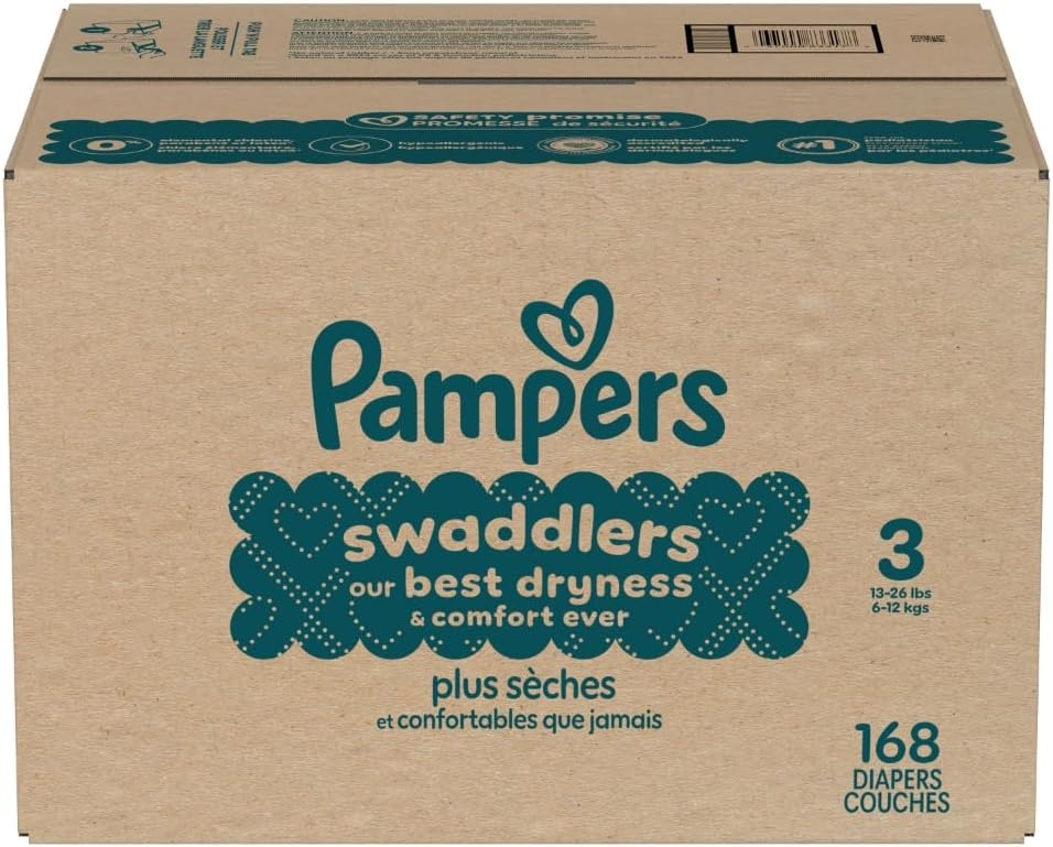 image:imagePampers Swaddlers Diapers Size 6 2344 lbs 108 Count Absorbent Keeps Baby Dry and Comfortable Skin Safe Disposable Baby Diaper Packaging May VarySize 3