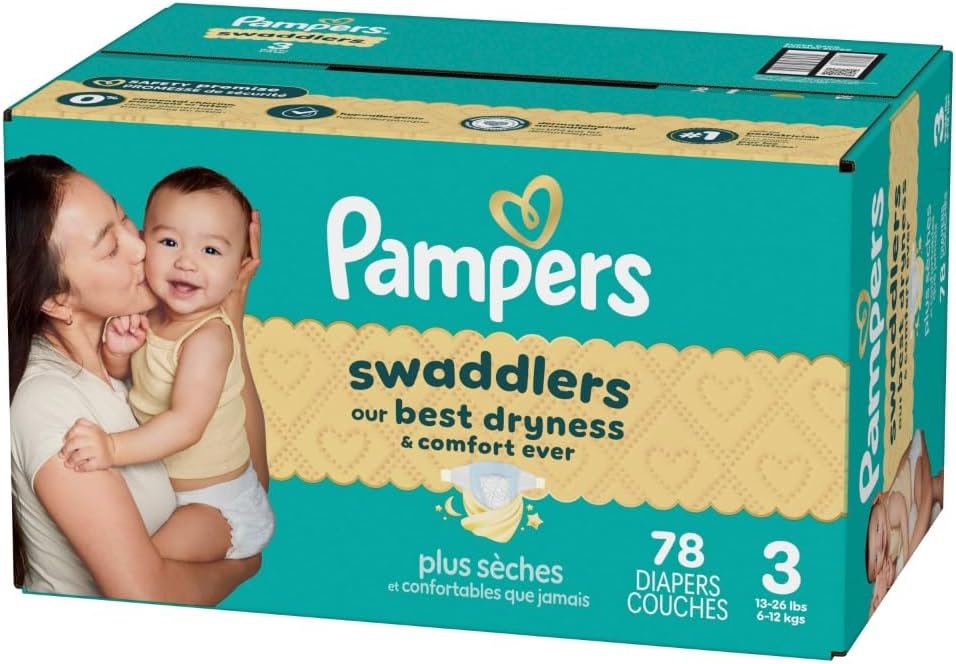 image:imagePampers Swaddlers Diapers Size 6 2344 lbs 108 Count Absorbent Keeps Baby Dry and Comfortable Skin Safe Disposable Baby Diaper Packaging May VarySize 3