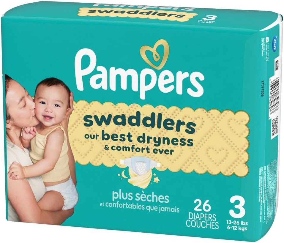 image:imagePampers Swaddlers Diapers Size 6 2344 lbs 108 Count Absorbent Keeps Baby Dry and Comfortable Skin Safe Disposable Baby Diaper Packaging May VarySize 3