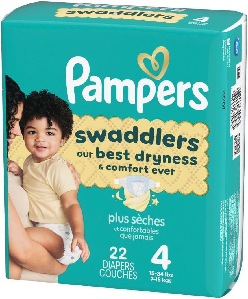 image:imagePampers Swaddlers Diapers Size 6 2344 lbs 108 Count Absorbent Keeps Baby Dry and Comfortable Skin Safe Disposable Baby Diaper Packaging May VarySize 4