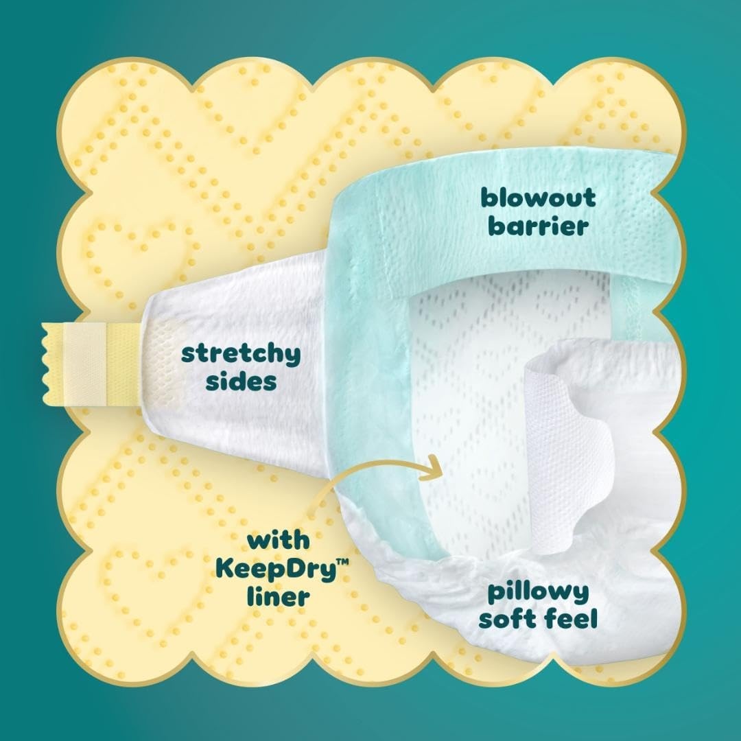 image:imagePampers Swaddlers Diapers Size 6 2344 lbs 108 Count Absorbent Keeps Baby Dry and Comfortable Skin Safe Disposable Baby Diaper Packaging May VarySize 4