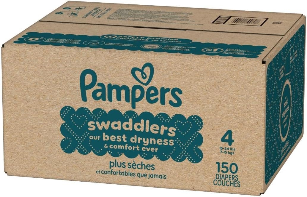 image:imagePampers Swaddlers Diapers Size 6 2344 lbs 108 Count Absorbent Keeps Baby Dry and Comfortable Skin Safe Disposable Baby Diaper Packaging May VarySize 4
