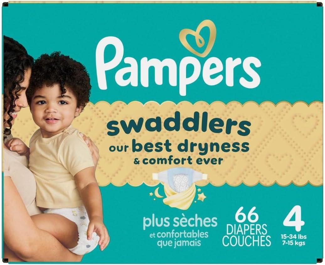 image:imagePampers Swaddlers Diapers Size 6 2344 lbs 108 Count Absorbent Keeps Baby Dry and Comfortable Skin Safe Disposable Baby Diaper Packaging May VarySize 4