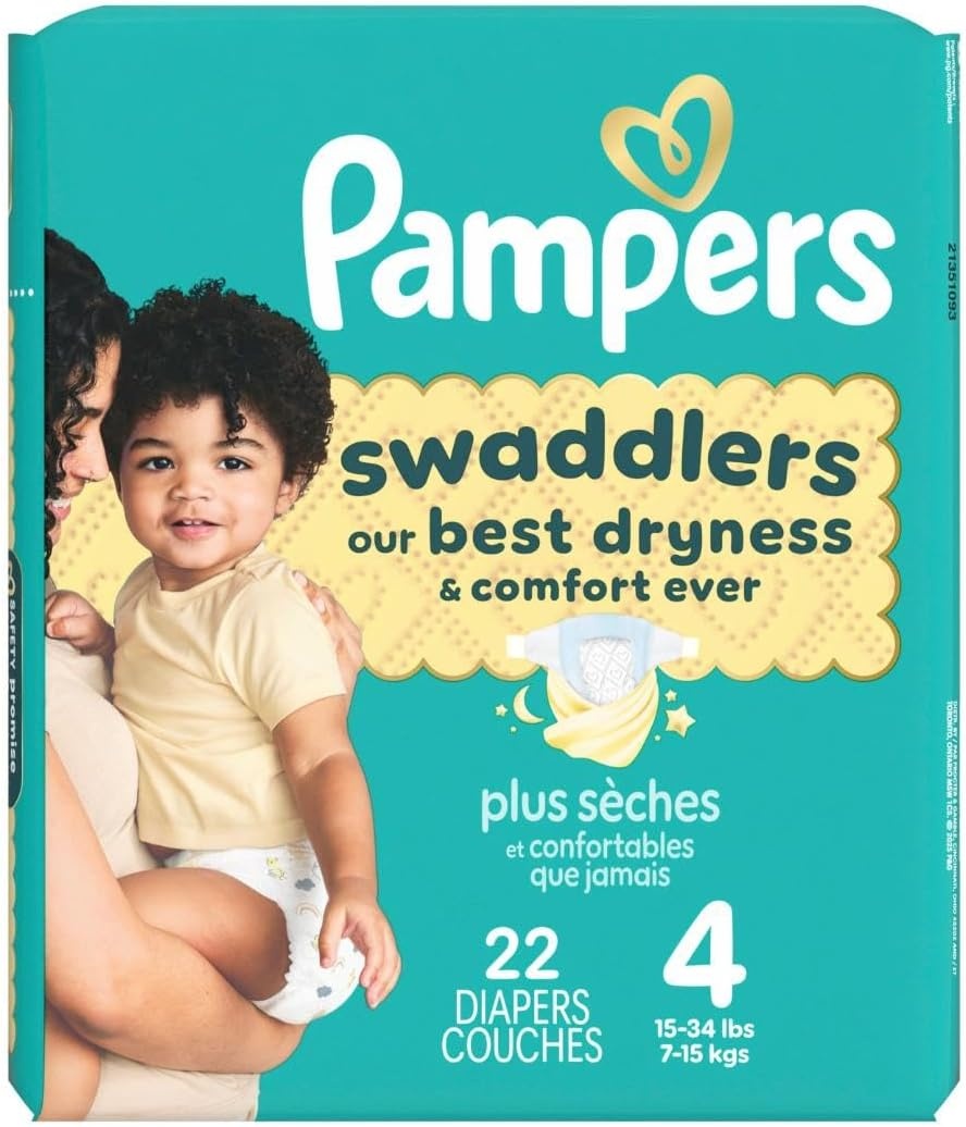 image:imagePampers Swaddlers Diapers Size 6 2344 lbs 108 Count Absorbent Keeps Baby Dry and Comfortable Skin Safe Disposable Baby Diaper Packaging May VarySize 4
