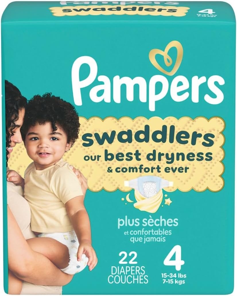 image:imagePampers Swaddlers Diapers Size 6 2344 lbs 108 Count Absorbent Keeps Baby Dry and Comfortable Skin Safe Disposable Baby Diaper Packaging May VarySize 4