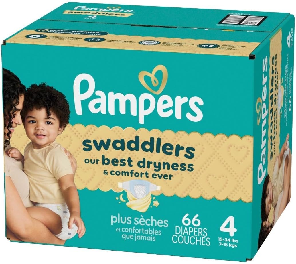 image:imagePampers Swaddlers Diapers Size 6 2344 lbs 108 Count Absorbent Keeps Baby Dry and Comfortable Skin Safe Disposable Baby Diaper Packaging May VarySize 4