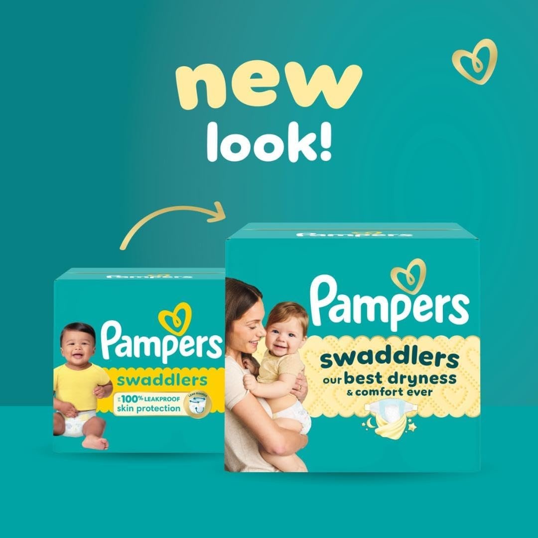 image:imagePampers Swaddlers Diapers Size 6 2344 lbs 108 Count Absorbent Keeps Baby Dry and Comfortable Skin Safe Disposable Baby Diaper Packaging May VarySize 5