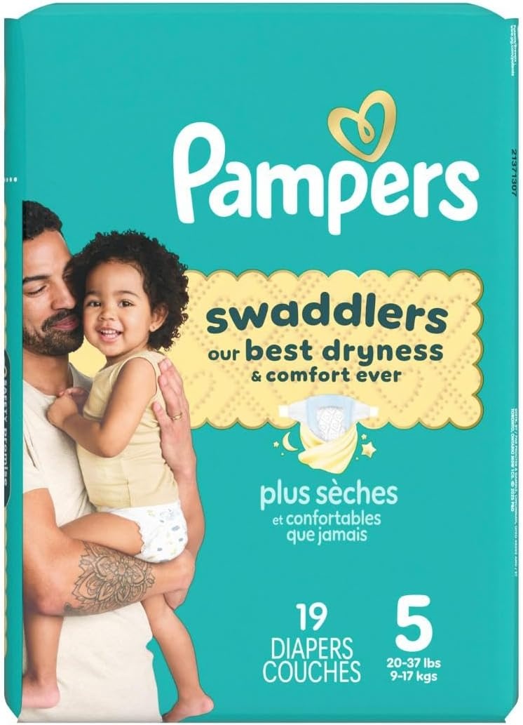image:imagePampers Swaddlers Diapers Size 6 2344 lbs 108 Count Absorbent Keeps Baby Dry and Comfortable Skin Safe Disposable Baby Diaper Packaging May VarySize 5