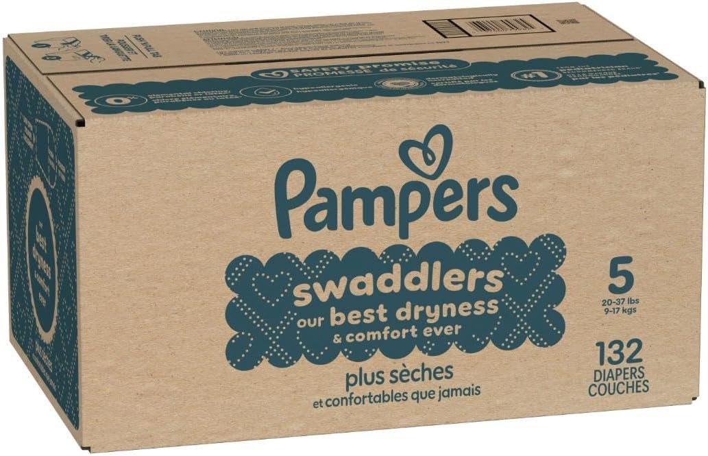 image:imagePampers Swaddlers Diapers Size 6 2344 lbs 108 Count Absorbent Keeps Baby Dry and Comfortable Skin Safe Disposable Baby Diaper Packaging May VarySize 5