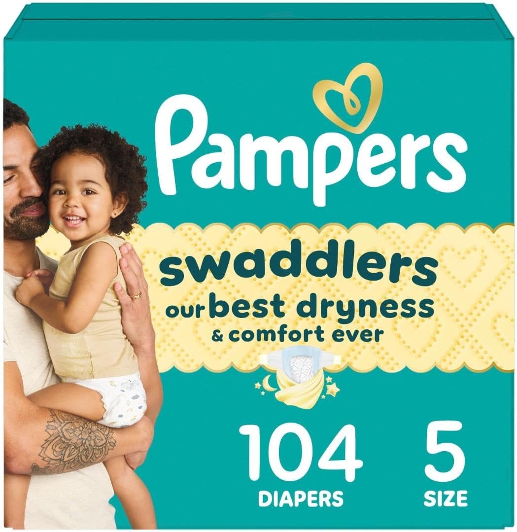 image:imagePampers Swaddlers Diapers Size 6 2344 lbs 108 Count Absorbent Keeps Baby Dry and Comfortable Skin Safe Disposable Baby Diaper Packaging May VarySize 5