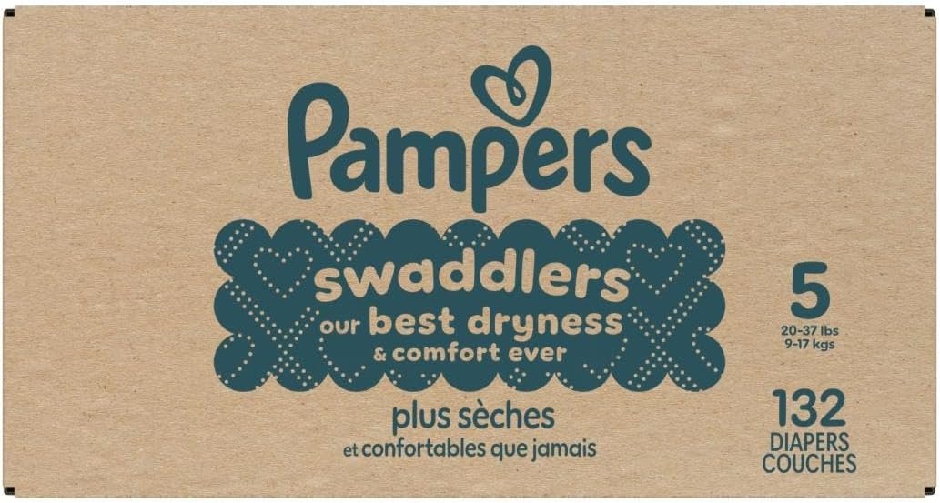 image:imagePampers Swaddlers Diapers Size 6 2344 lbs 108 Count Absorbent Keeps Baby Dry and Comfortable Skin Safe Disposable Baby Diaper Packaging May VarySize 5