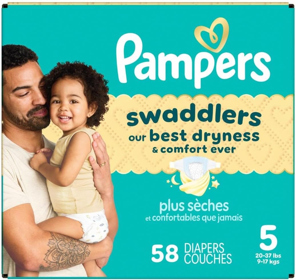 image:imagePampers Swaddlers Diapers Size 6 2344 lbs 108 Count Absorbent Keeps Baby Dry and Comfortable Skin Safe Disposable Baby Diaper Packaging May VarySize 5