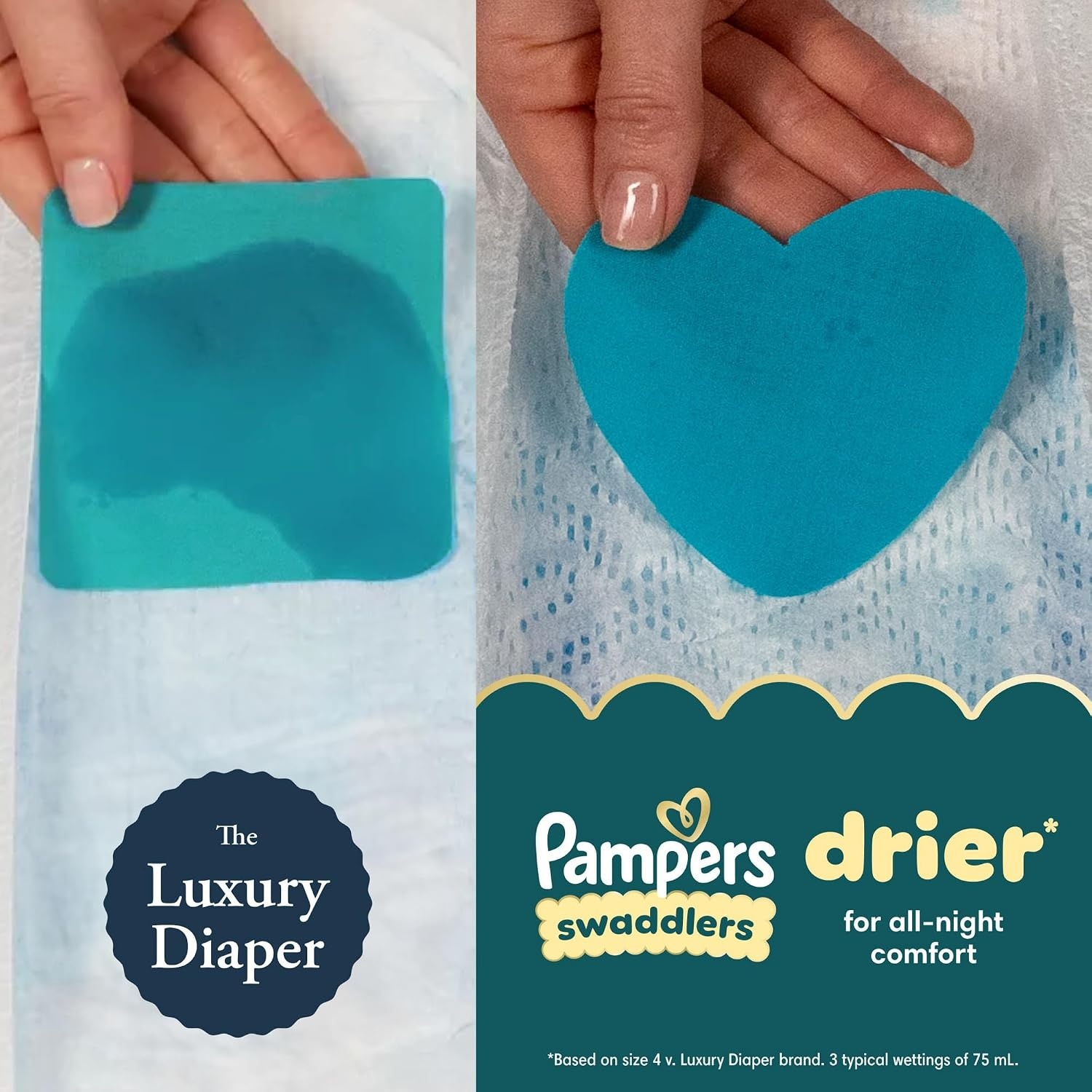 image:imagePampers Swaddlers Diapers Size 6 2344 lbs 108 Count Absorbent Keeps Baby Dry and Comfortable Skin Safe Disposable Baby Diaper Packaging May VarySize 6