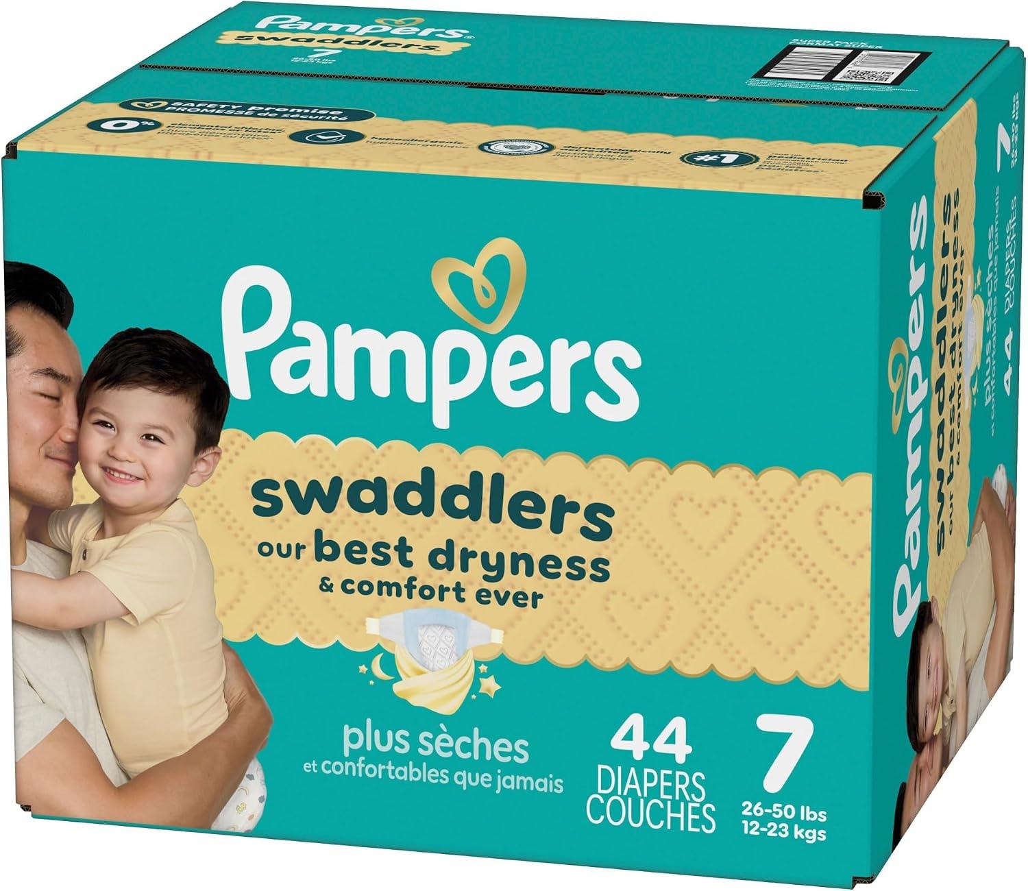 image:imagePampers Swaddlers Diapers Size 6 2344 lbs 108 Count Absorbent Keeps Baby Dry and Comfortable Skin Safe Disposable Baby Diaper Packaging May VarySize 7