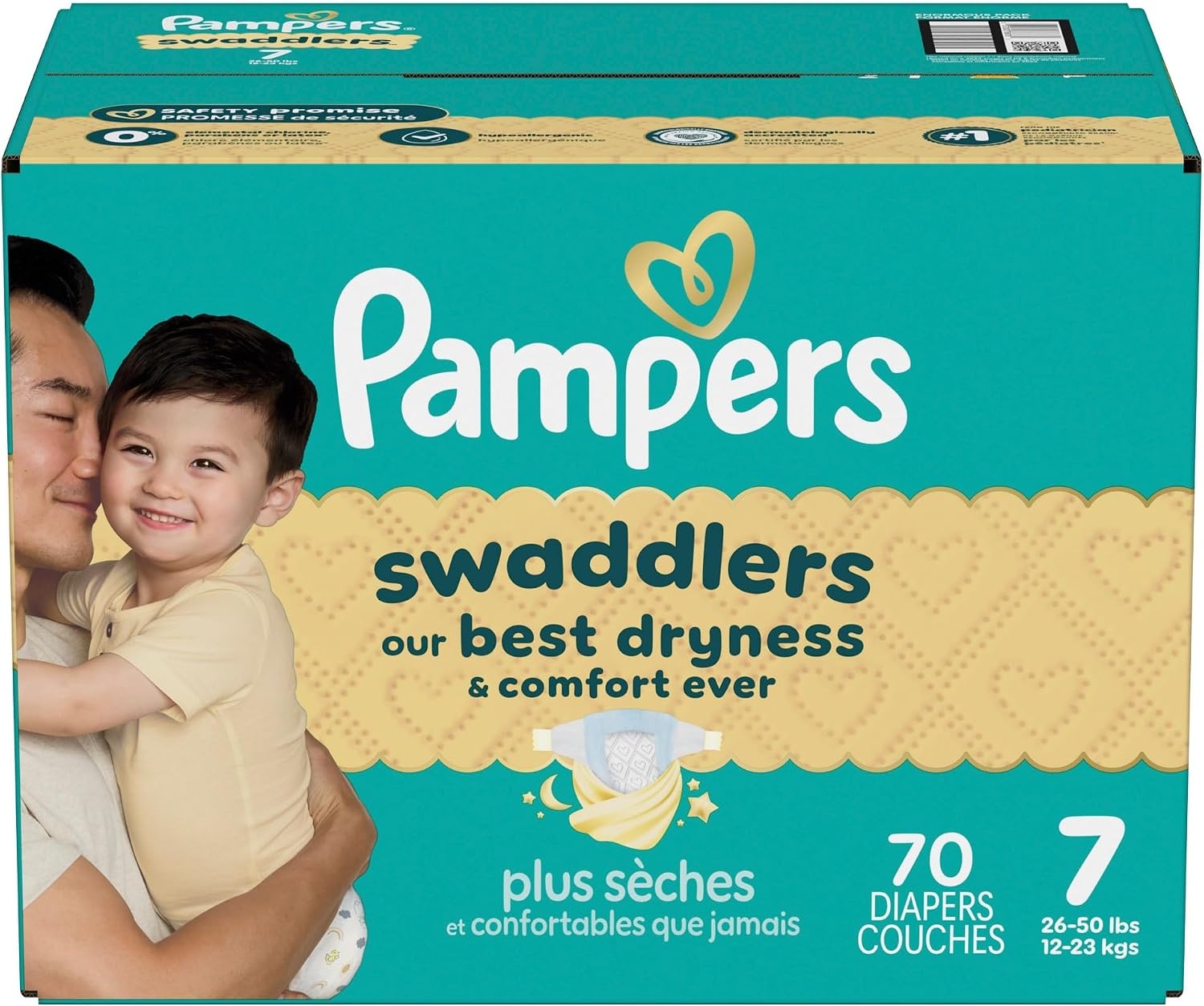 image:imagePampers Swaddlers Diapers Size 6 2344 lbs 108 Count Absorbent Keeps Baby Dry and Comfortable Skin Safe Disposable Baby Diaper Packaging May VarySize 7