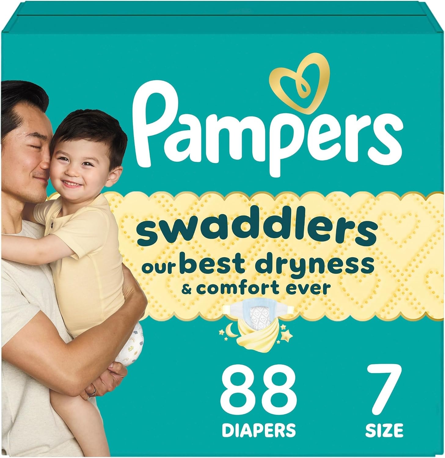 image:imagePampers Swaddlers Diapers Size 6 2344 lbs 108 Count Absorbent Keeps Baby Dry and Comfortable Skin Safe Disposable Baby Diaper Packaging May VarySize 7