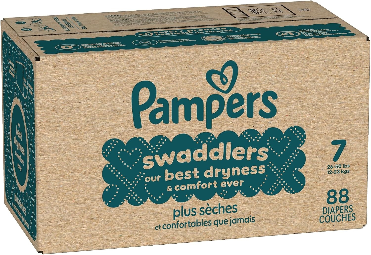 image:imagePampers Swaddlers Diapers Size 6 2344 lbs 108 Count Absorbent Keeps Baby Dry and Comfortable Skin Safe Disposable Baby Diaper Packaging May VarySize 7