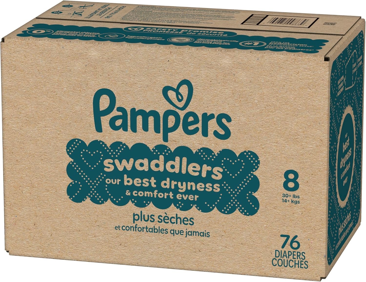 image:imagePampers Swaddlers Diapers Size 6 2344 lbs 108 Count Absorbent Keeps Baby Dry and Comfortable Skin Safe Disposable Baby Diaper Packaging May VarySize 8