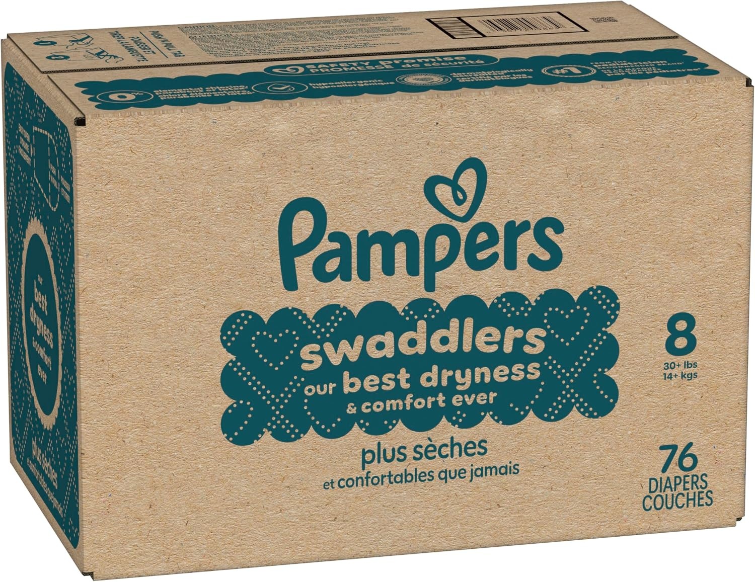 image:imagePampers Swaddlers Diapers Size 6 2344 lbs 108 Count Absorbent Keeps Baby Dry and Comfortable Skin Safe Disposable Baby Diaper Packaging May VarySize 8