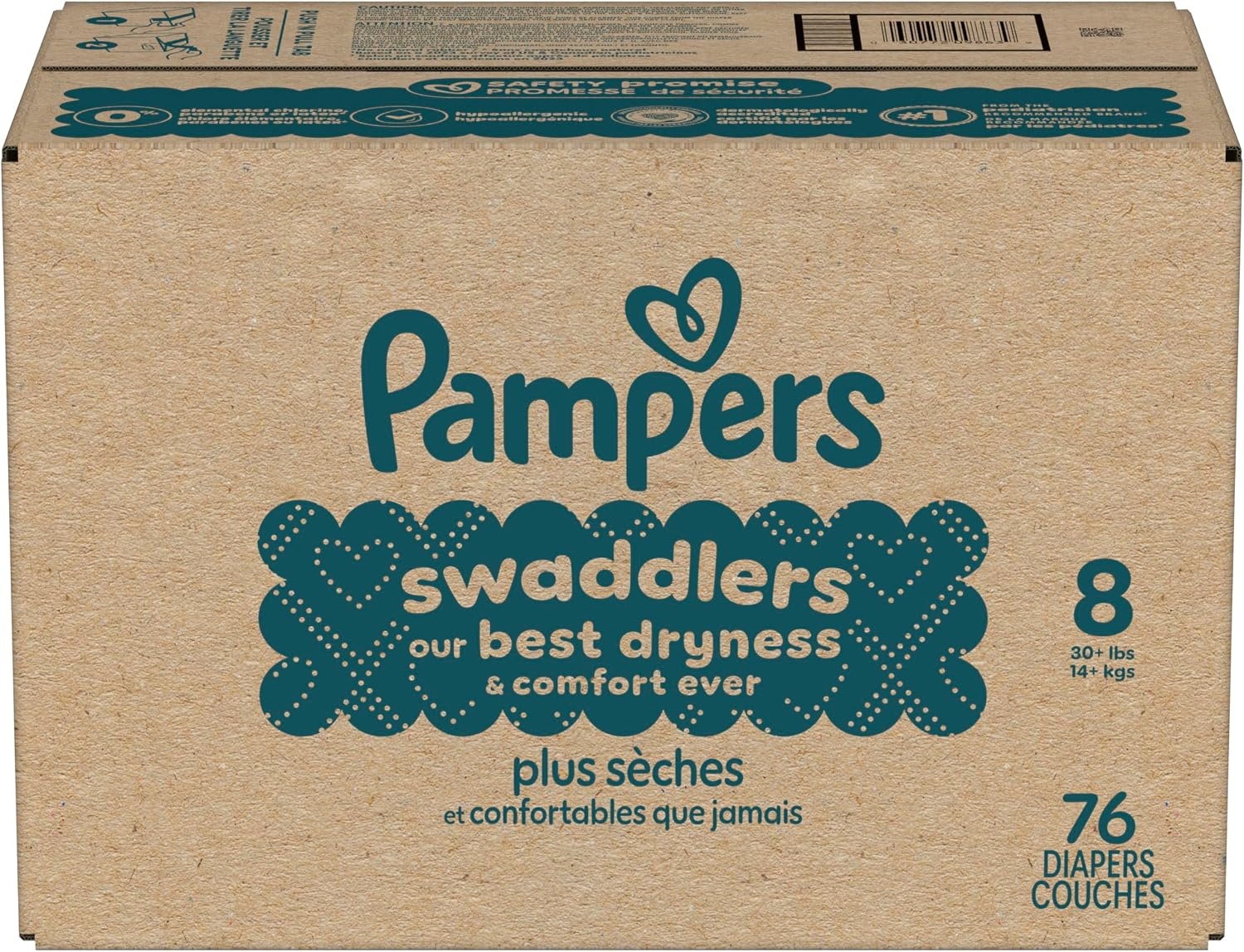 image:imagePampers Swaddlers Diapers Size 6 2344 lbs 108 Count Absorbent Keeps Baby Dry and Comfortable Skin Safe Disposable Baby Diaper Packaging May VarySize 8